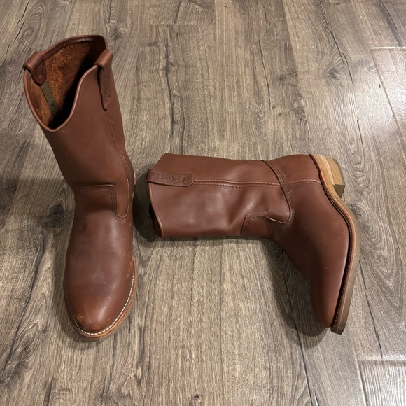 Red Wing 1155 Pecos Leather Work Boots Heritage Nailseat Soft Toe USA Size 11.5E - Picture 1 of 12
